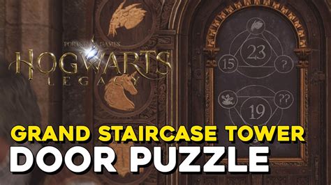 hogwarts legacy staircase door puzzle|Hogwarts Legacy Grand Staircase door puzzle solution